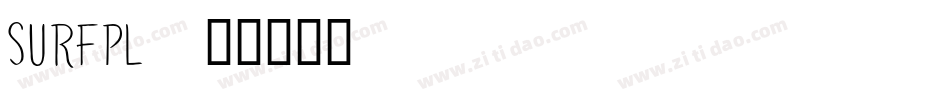 Surfpl字体转换