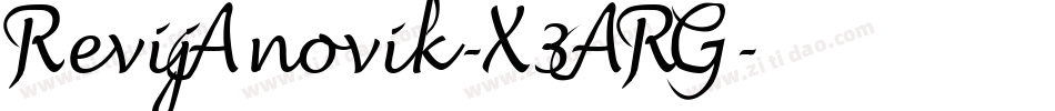 RevijAnovik-X3ARG字体转换