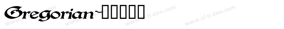 Gregorian字体转换