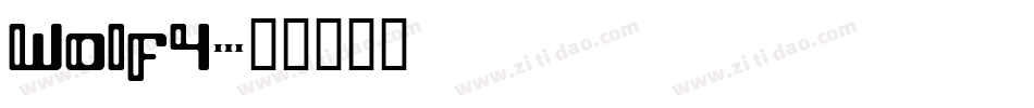 Wolf4字体转换
