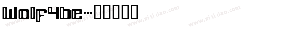 Wolf4be字体转换