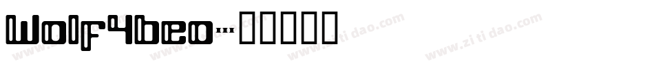 Wolf4beo字体转换