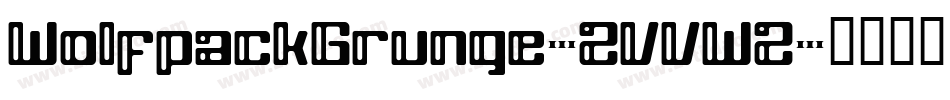 WolfpackGrunge-ZVVWZ字体转换
