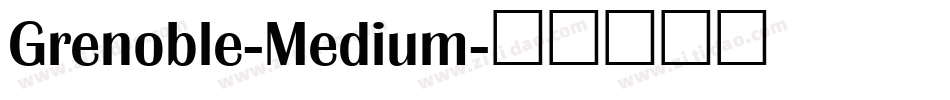 Grenoble-Medium字体转换