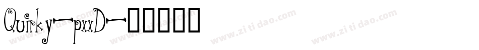Quirky-pxxD字体转换