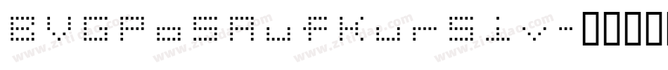 BVGPosAufKursiv字体转换