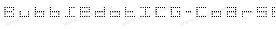 BubbledotICG-CoarsePos字体转换