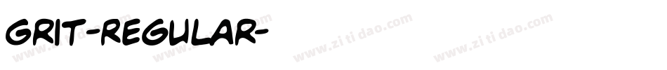 Grit-Regular字体转换