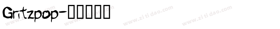 Gritzpop字体转换