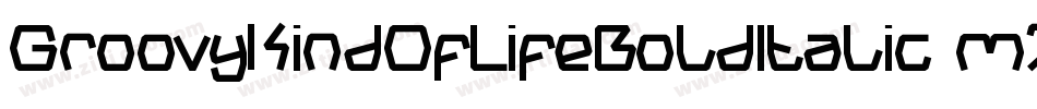 GroovyKindOfLifeBoldItalic-m7Zv字体转换