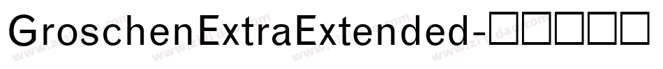GroschenExtraExtended字体转换