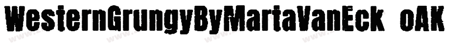 WesternGrungyByMartaVanEck-oAKB字体转换