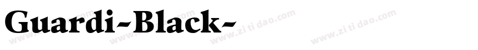 Guardi-Black字体转换