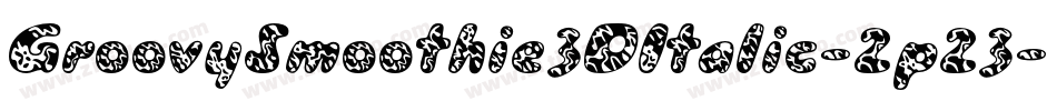 GroovySmoothie3DItalic-2p23字体转换