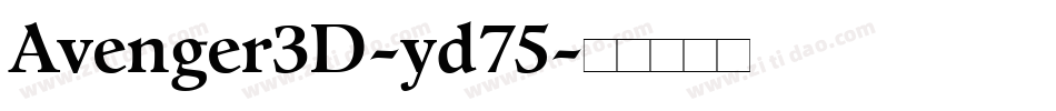 Avenger3D-yd75字体转换