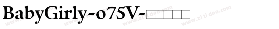 BabyGirly-o75V字体转换