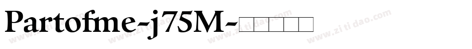 Partofme-j75M字体转换