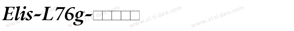 Elis-L76g字体转换