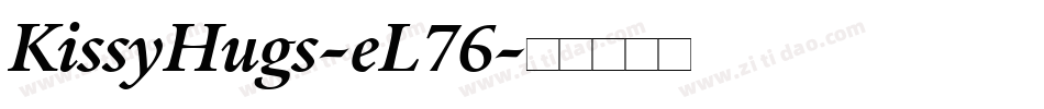 KissyHugs-eL76字体转换