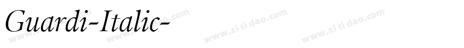 Guardi-Italic字体转换