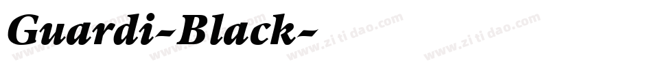 Guardi-Black字体转换