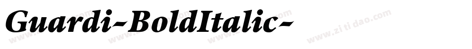 Guardi-BoldItalic字体转换
