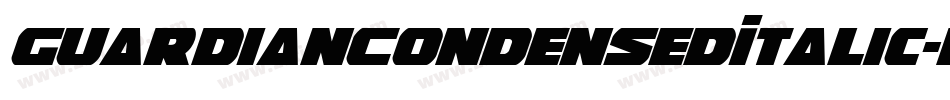 GuardianCondensedItalic-BWBrd字体转换