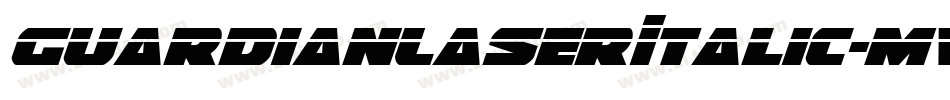 GuardianLaserItalic-MVYXY字体转换