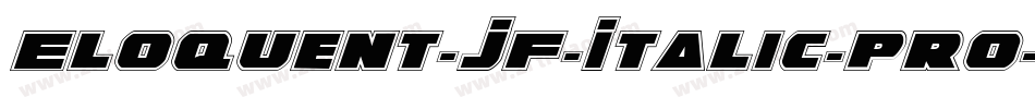 Eloquent-JF-Italic-Pro字体转换