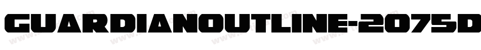 GuardianOutline-2O75d字体转换