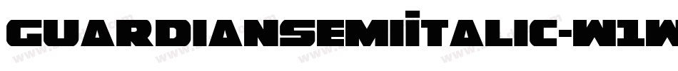 GuardianSemiItalic-w1wmx字体转换