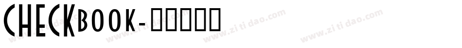 CHECKbook字体转换