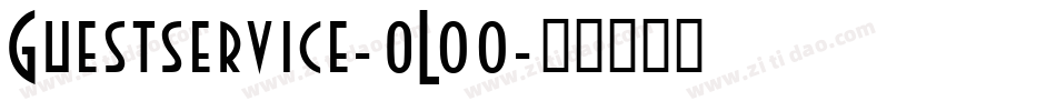 Guestservice-0Loo字体转换