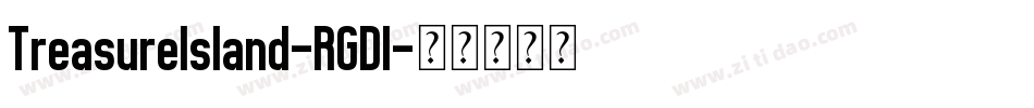 TreasureIsland-RGDl字体转换
