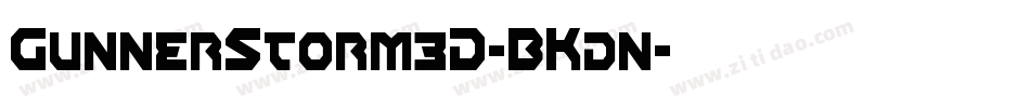 GunnerStorm3D-BKdn字体转换