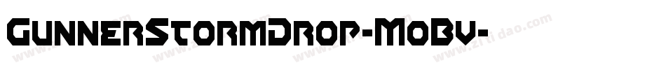 GunnerStormDrop-MoBv字体转换