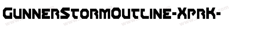 GunnerStormOutline-XprK字体转换