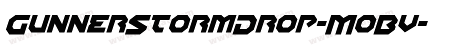GunnerStormDrop-MoBv字体转换