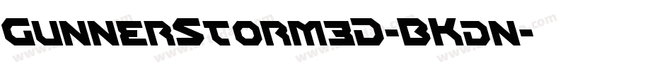 GunnerStorm3D-BKdn字体转换