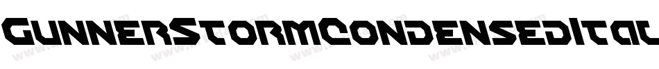 GunnerStormCondensedItalic-ro0K字体转换 GunnerStormCondensedItalic-ro0K字体转换