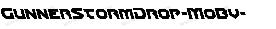 GunnerStormDrop-MoBv字体转换