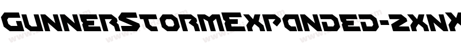 GunnerStormExpanded-2xnX字体转换
