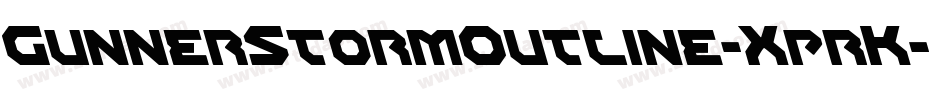 GunnerStormOutline-XprK字体转换