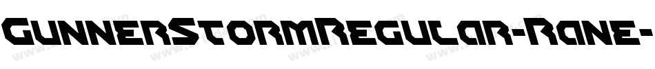 GunnerStormRegular-Rane字体转换