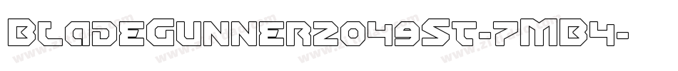 BladeGunner2049St-7MB4字体转换 BladeGunner2049St-7MB4字体转换