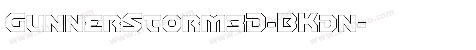 GunnerStorm3D-BKdn字体转换