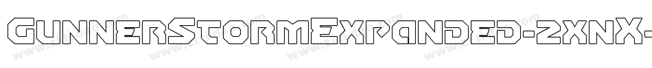 GunnerStormExpanded-2xnX字体转换