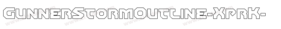 GunnerStormOutline-XprK字体转换
