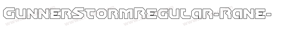 GunnerStormRegular-Rane字体转换