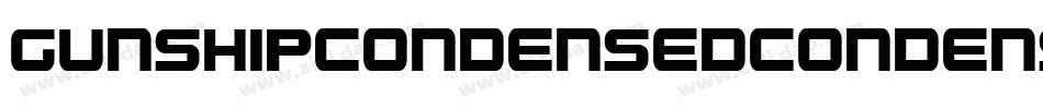 GunshipCondensedCondensed-XOEG字体转换